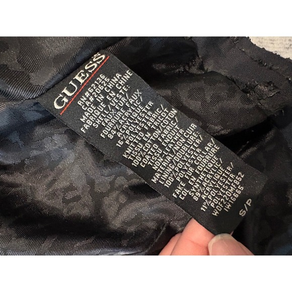 Guess Los Angeles Faux Fur Vest, Gray, Sleeveless Jacket, S/P, 1981 - Picture 5 of 11